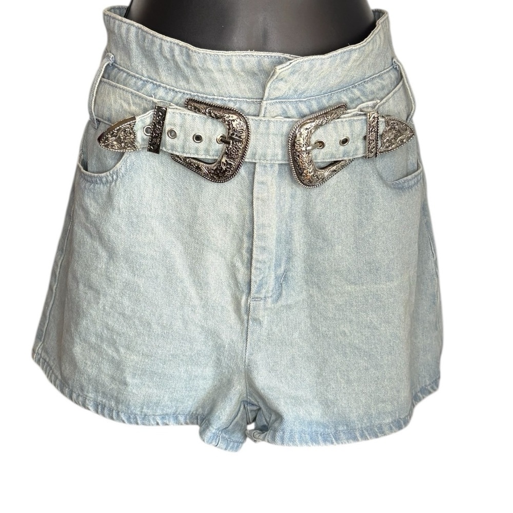 Anthropologie Altar'd State Shorts Country Belt
Size Large Blue Jeans Denim - Picture 4 of 7